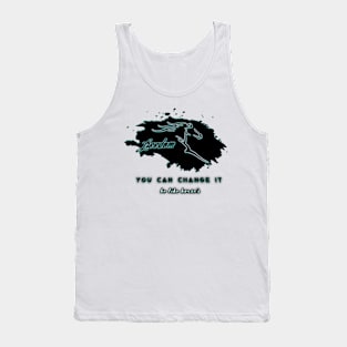 You Can Change It, Be like Horse, Be Free Tank Top